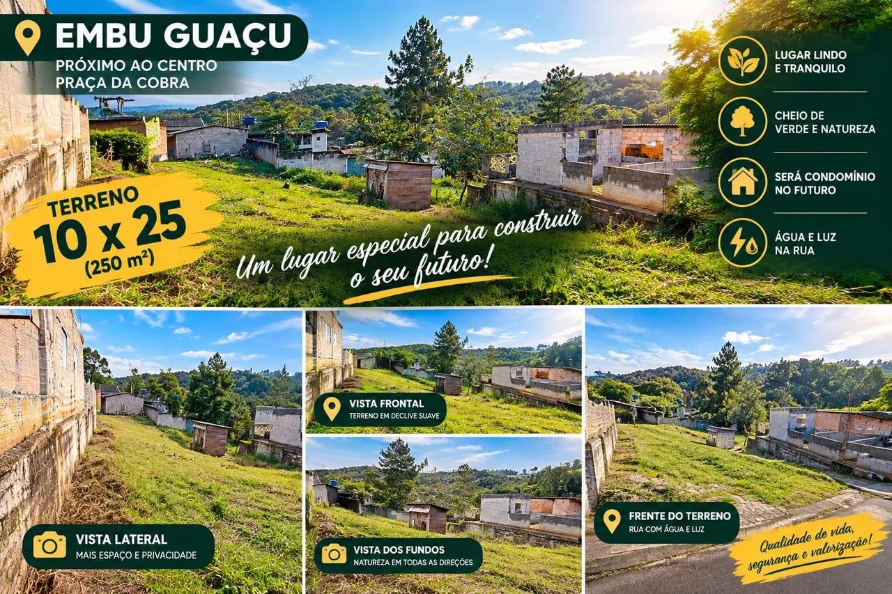 Terreno a venda no Embu Guaçu 
