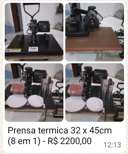 Prensa sublimadora e transfer STC 8 EM 1 