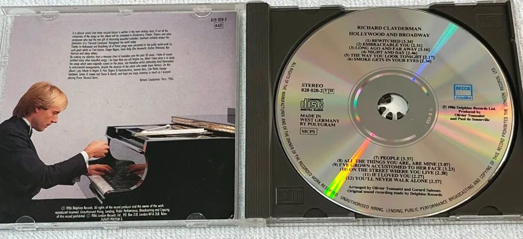 CD Richard Clayderman - Hollywood and Broadway  - Foto 2
