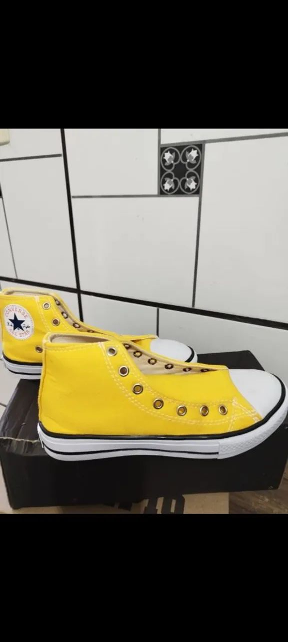 Tênis All Star Feminino amarelo