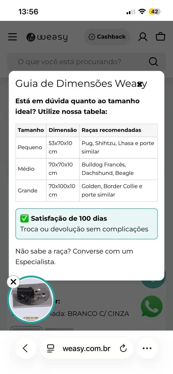 Weasy tamanho M - Foto 2