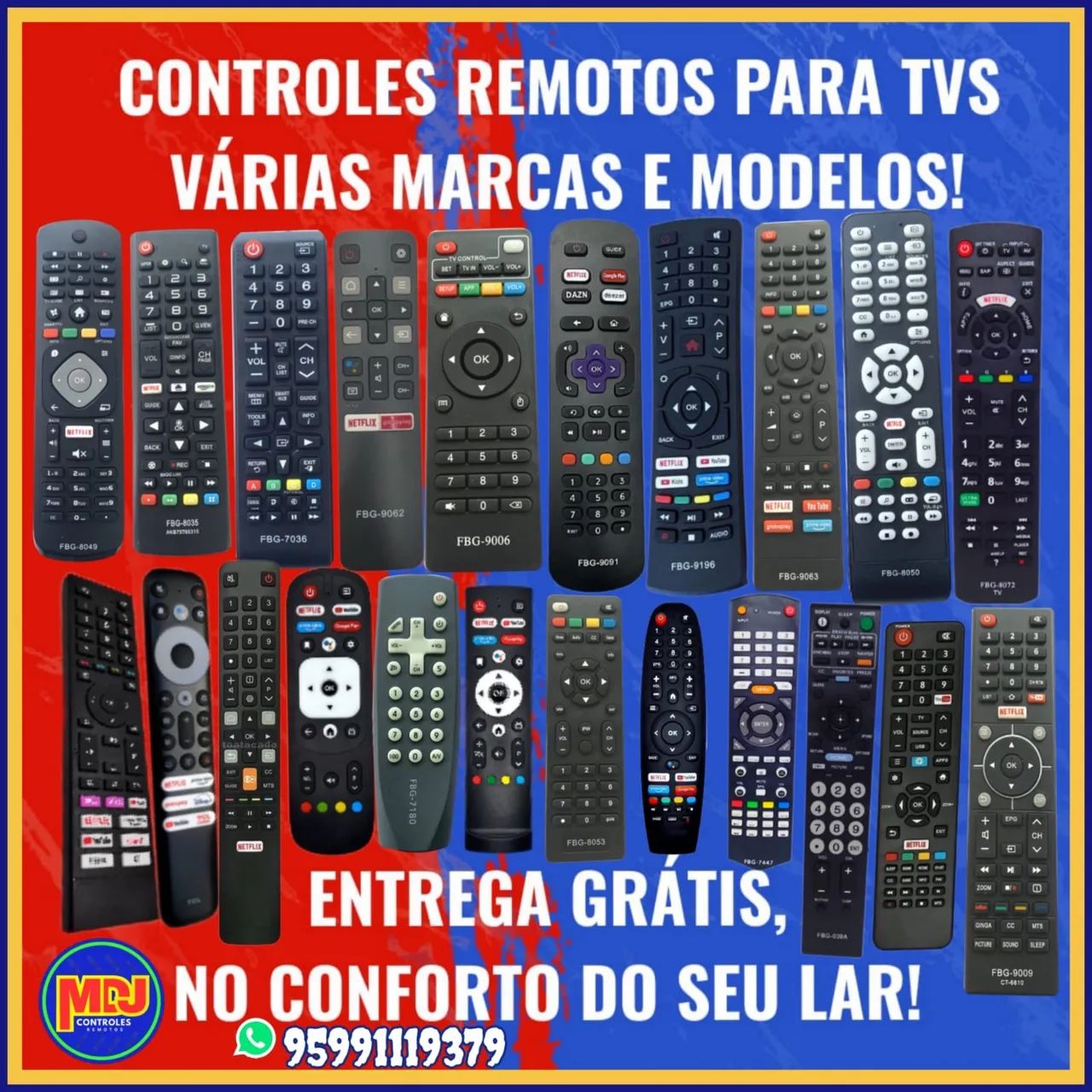 Controles pra tv 