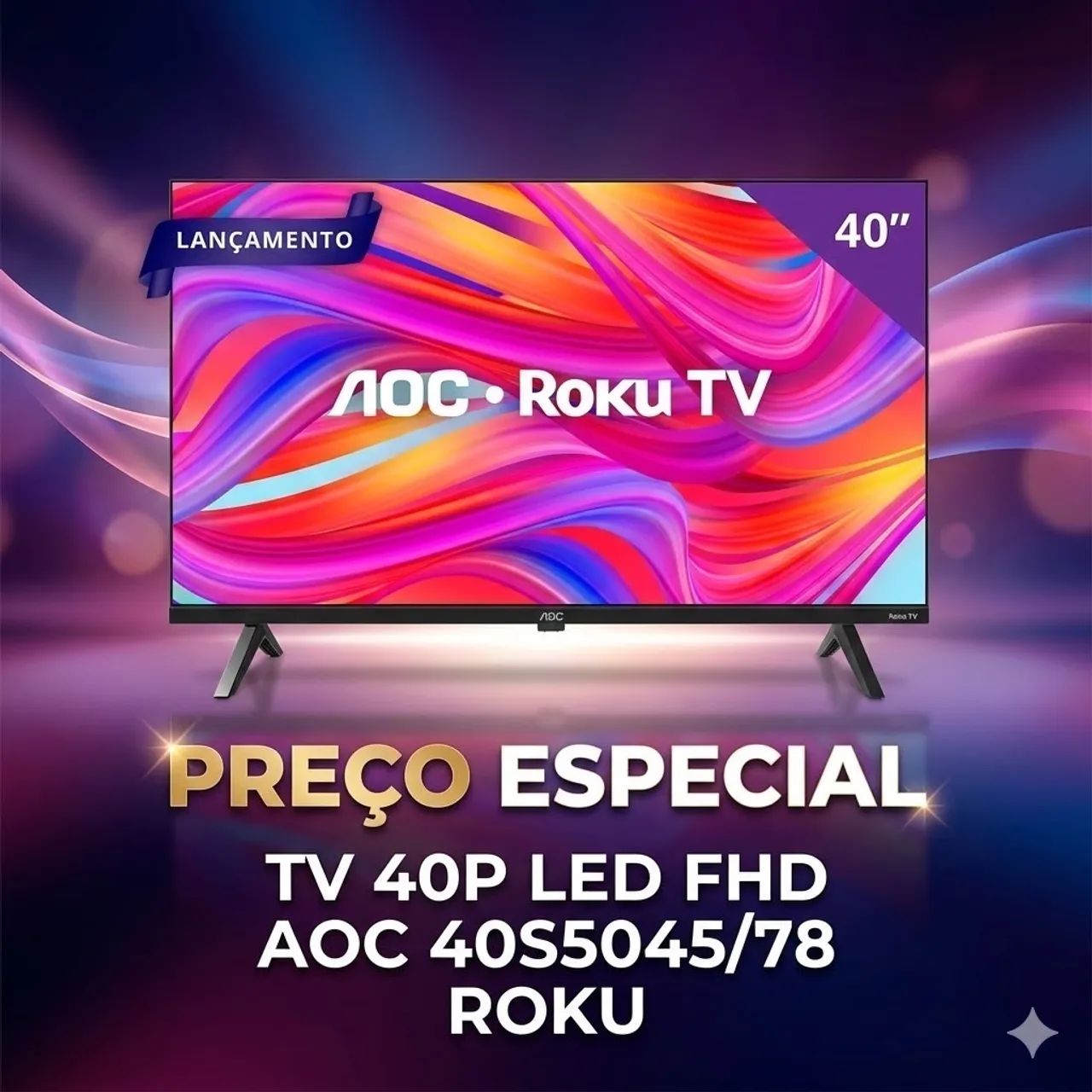 Tv AOC 40 polegadas 1 ano de garantia  - Foto 2