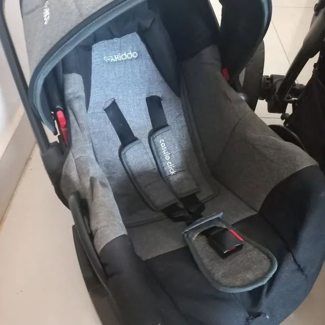 Conjunto de Carrinho + bebê conforto + assento de elevação - Foto 3