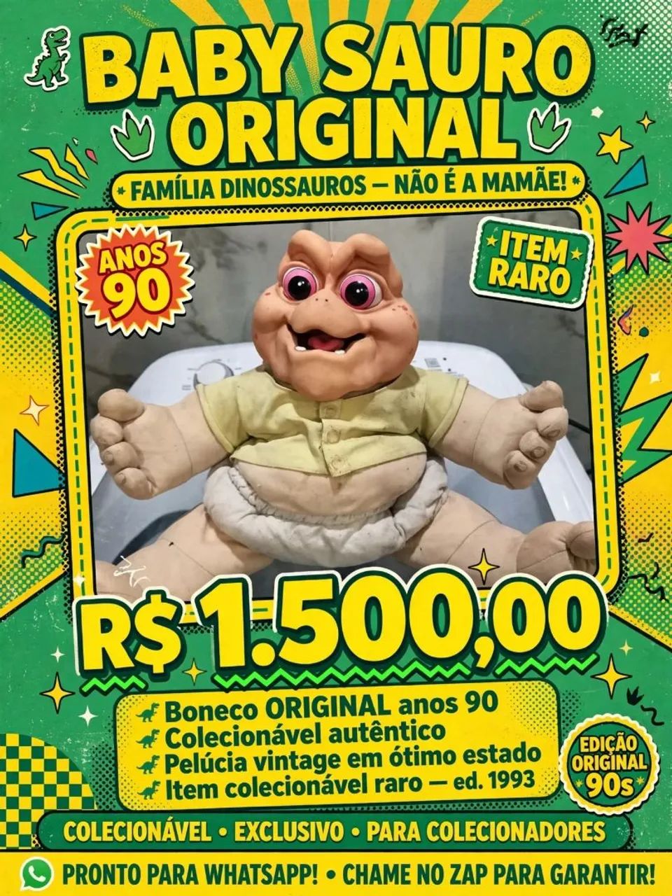 BABY DA FAMÍLIA DINOSSAURO 