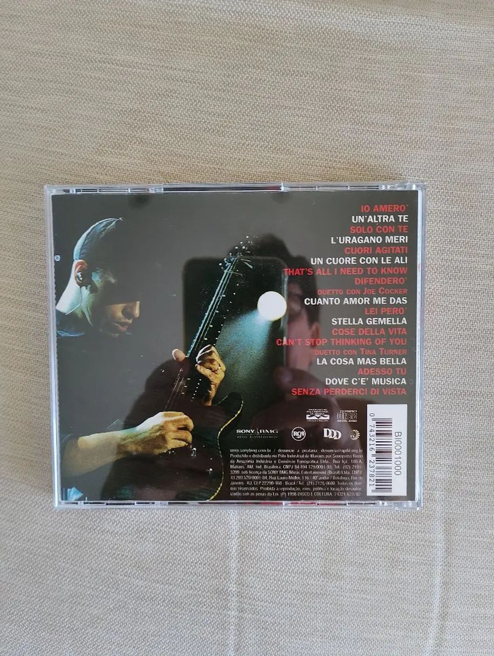 CD Eros Ramazzotti Live