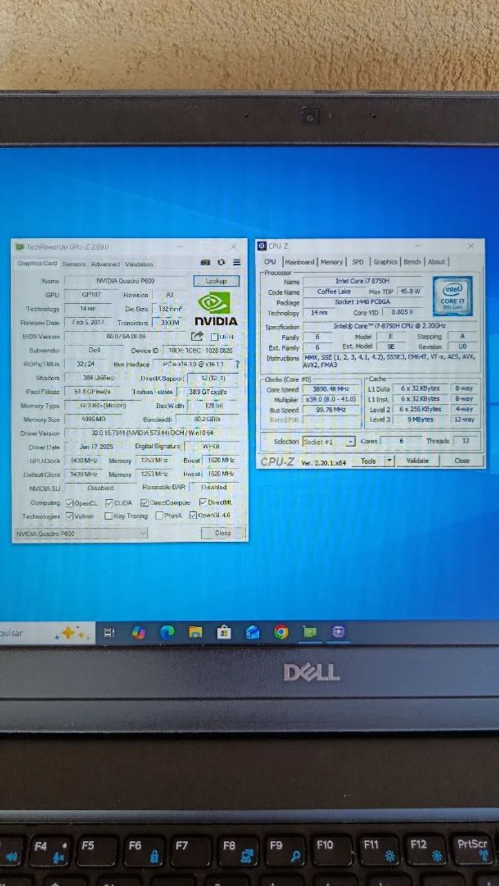 Notebook gamer Dell Precision 3530 i7 6/12 - Foto 3