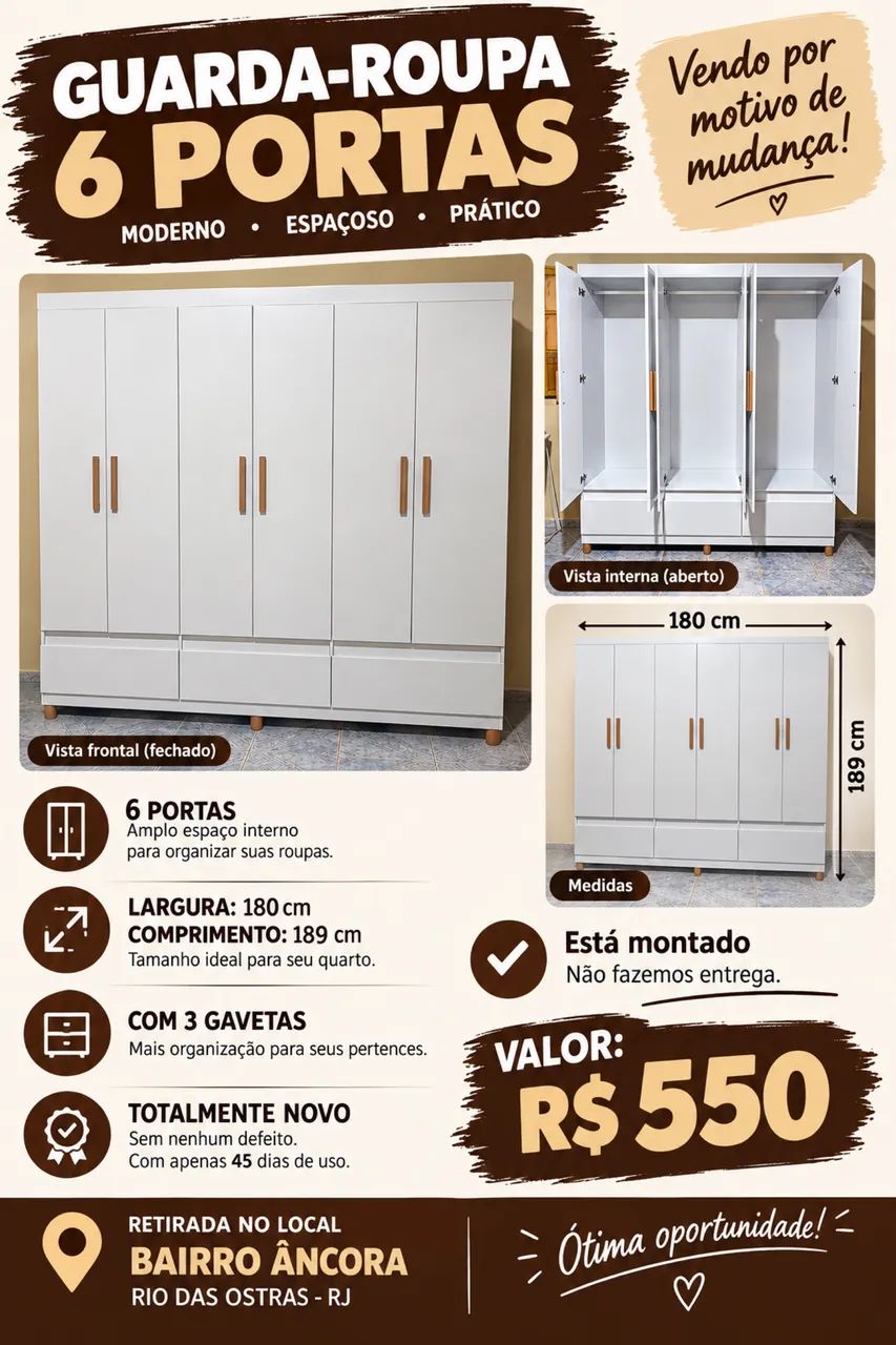 Guarda Roupa NOVO