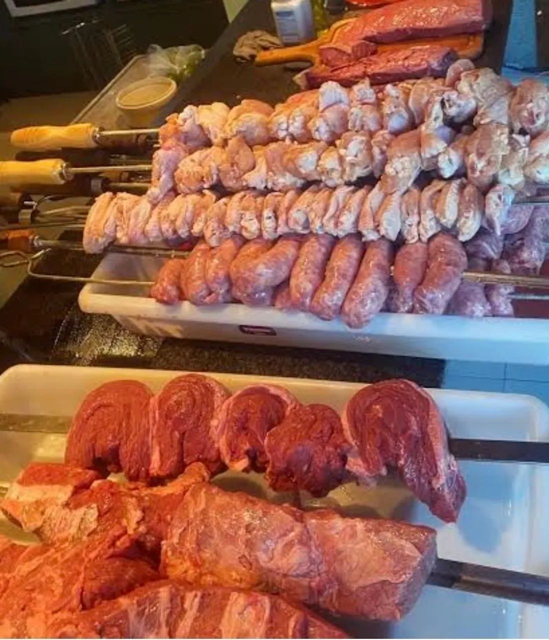 Churrasqueiro cortes carnes
