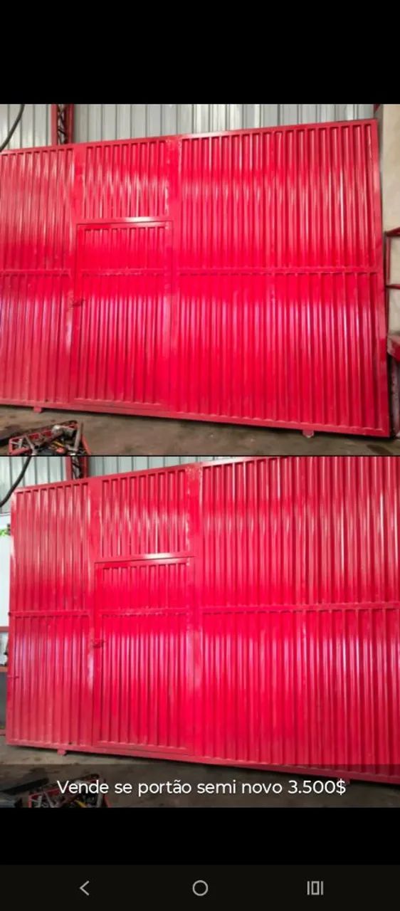 Vende se portão de aço pintado