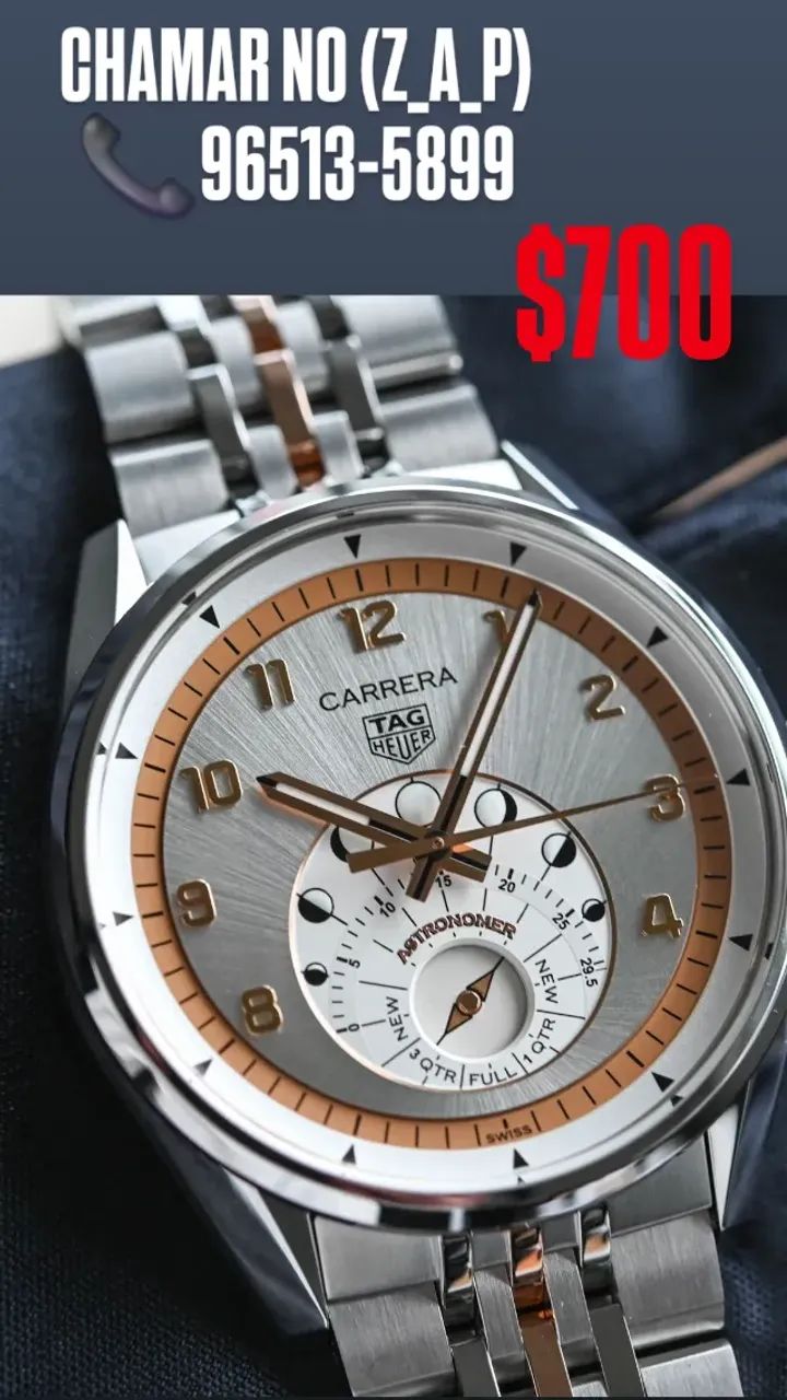 Relógio TAG HEUER CARRERA ASTRONOMER MISTO AUTOMÁTICO  - Foto 2