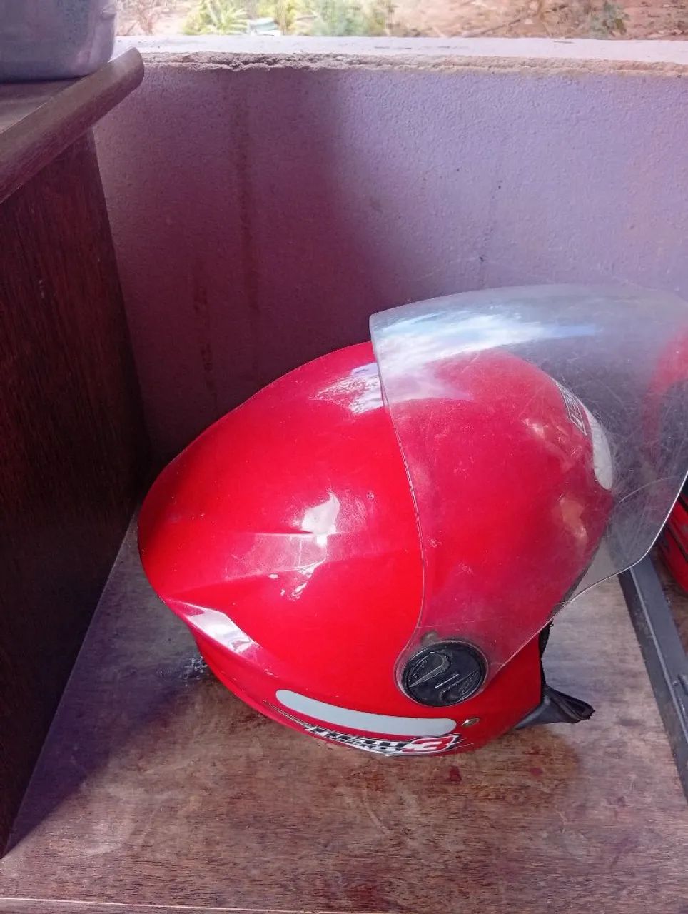 Capacetes usados 