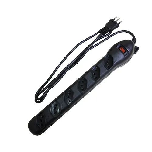 Filtro de Linha 6 Tomadas Bivolt Preto - Qualitronix