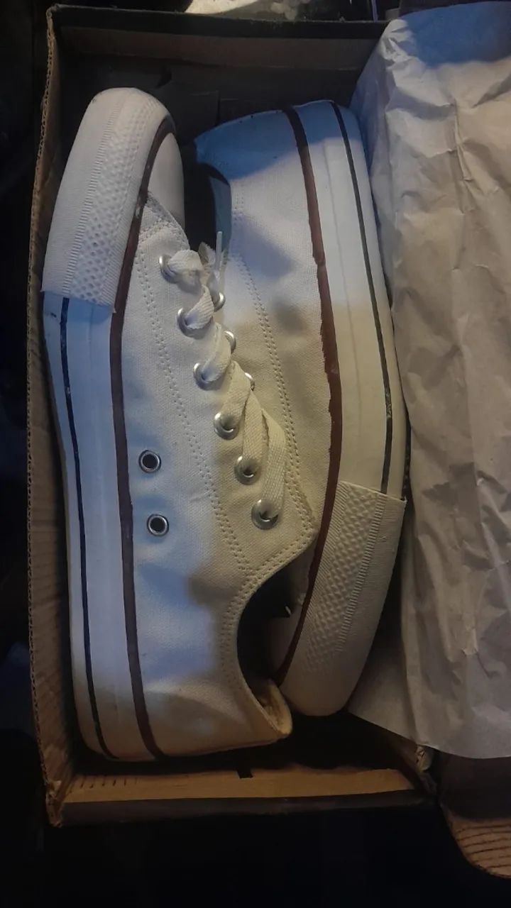 all star branco novo - Foto 4