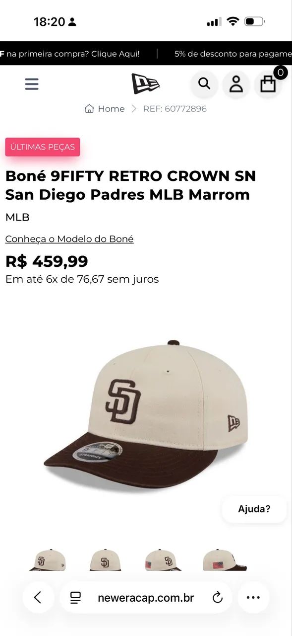 Boné New Era 9Fifty San Diego - Foto 4