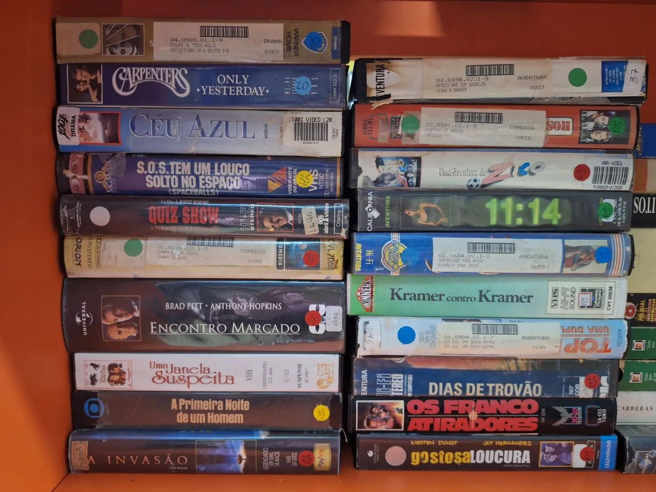 Lote VHS com 50 Unidades Diversas