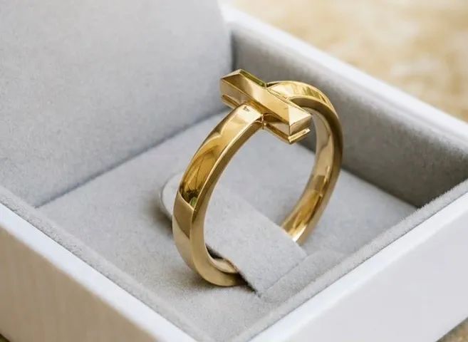 Anel T Model em Ouro 18k 750