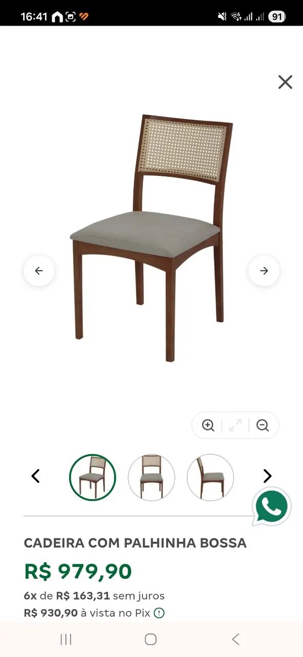 Conjunto mesa e cadeira TokStok - Foto 2
