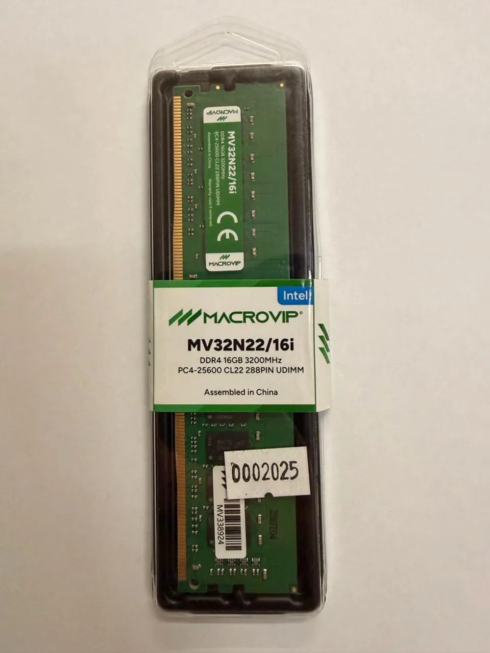Memória 16GB Macrovip nova 
