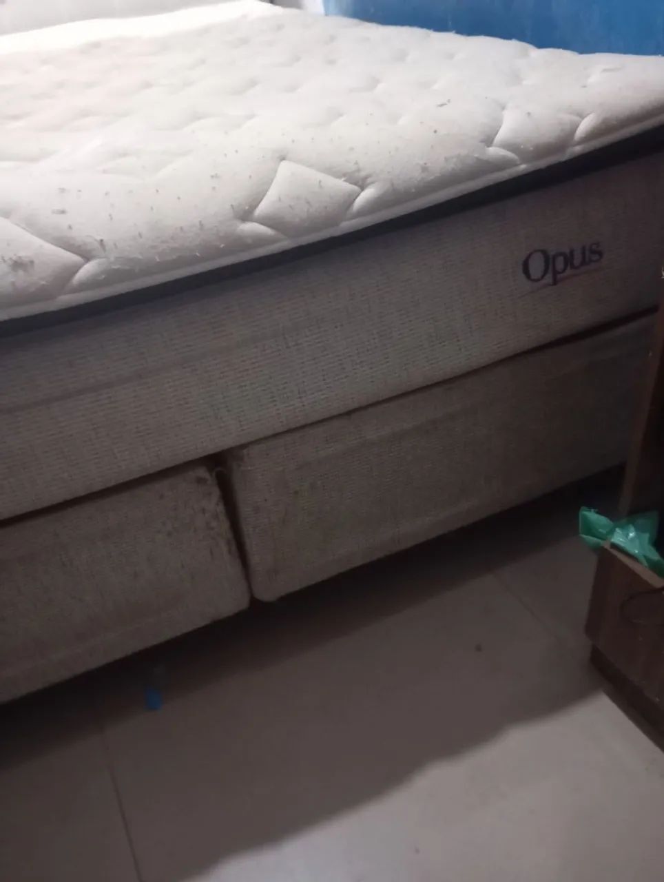 Cama box Queen + cabeceira estofada. - Foto 3