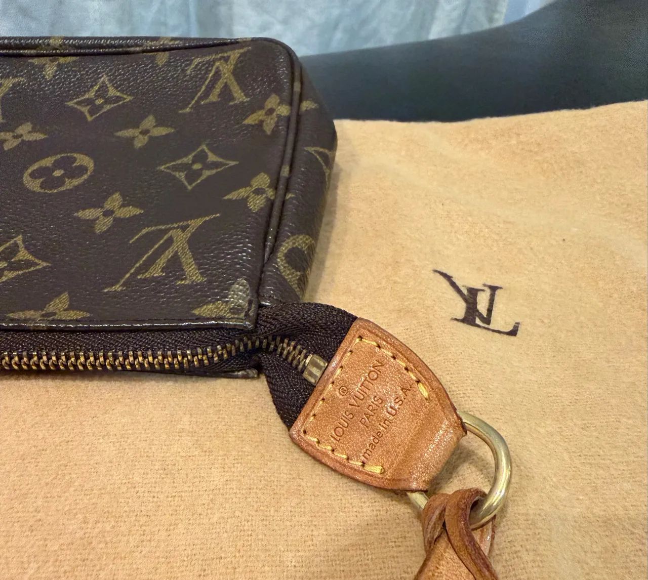 Bolsa Louis Vuitton Pochette Accessoires Original Monogram 2002 - Foto 3