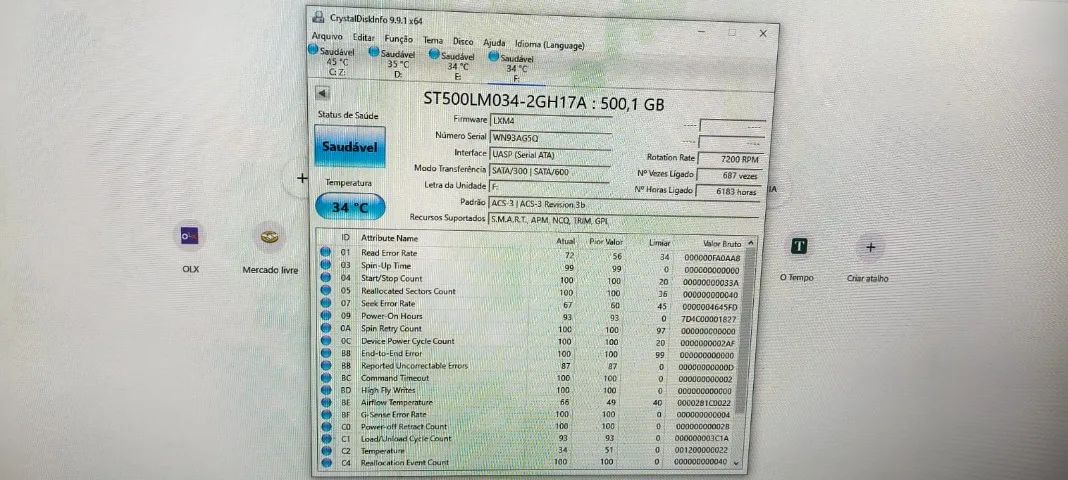HD Seagate Barracuda Notebook 500gb - Foto 3