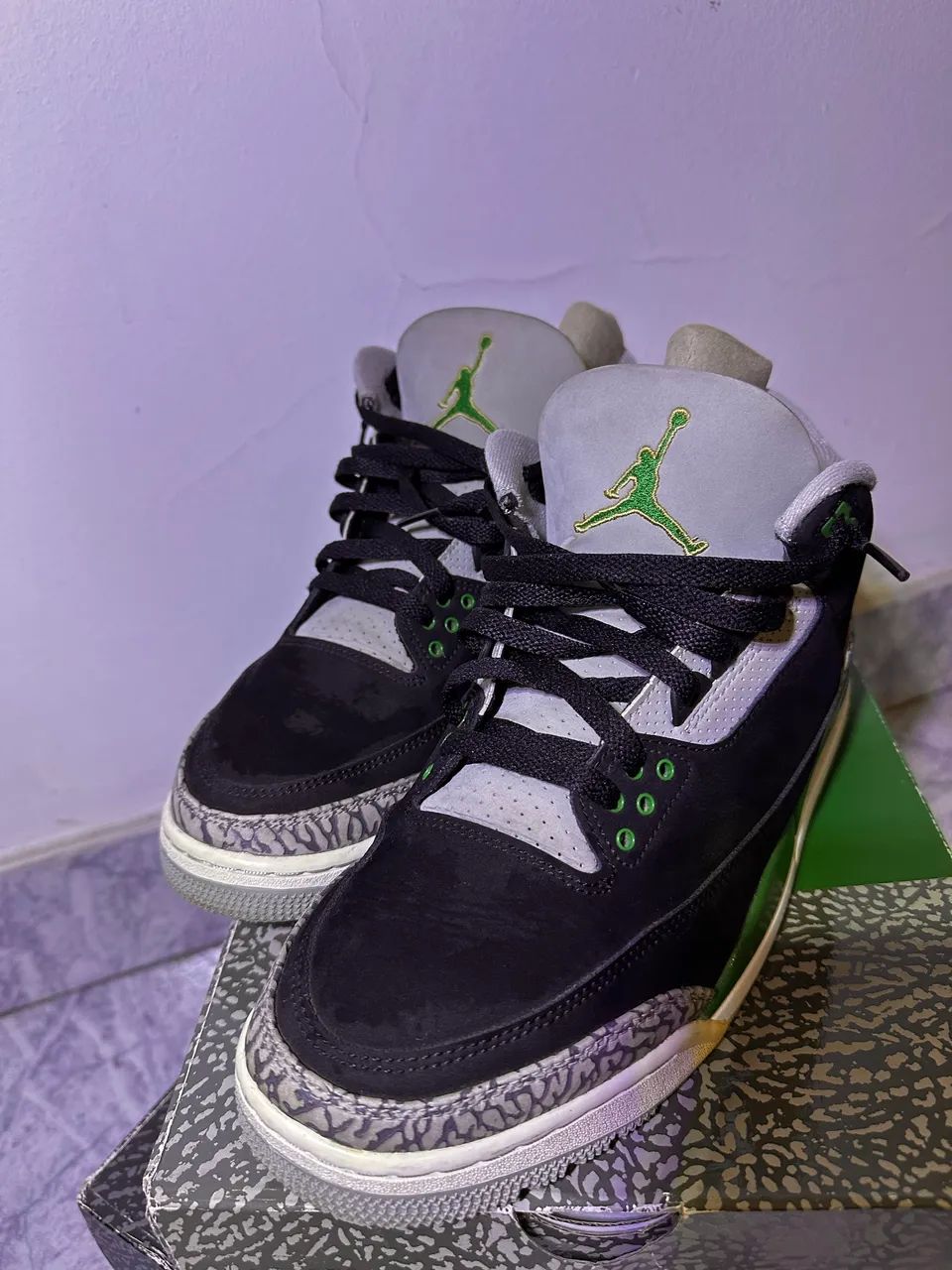 Air jordan 3 retrô pine green verde - Foto 2