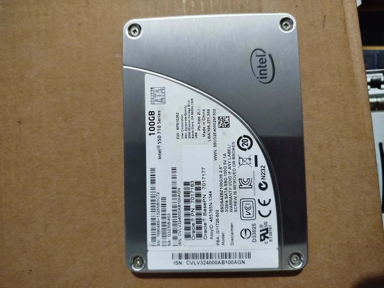 SSD Sata Intel 100 GB 