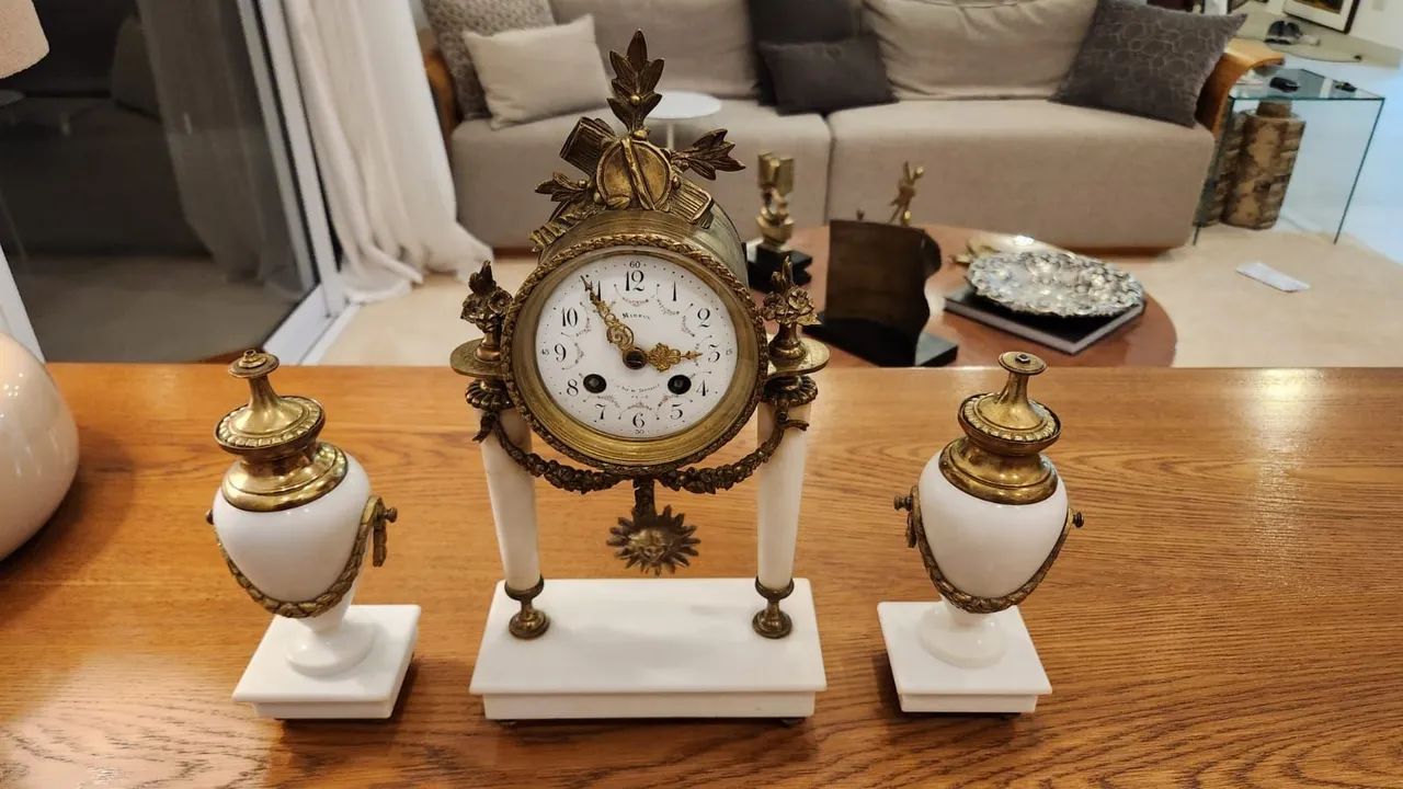 Relógio de mesa francês ( funcionando) - Foto 3