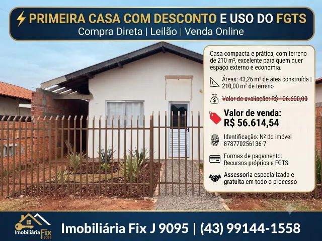 ? PRIMEIRA CASA COM DESCONTO E USO DO FGTS