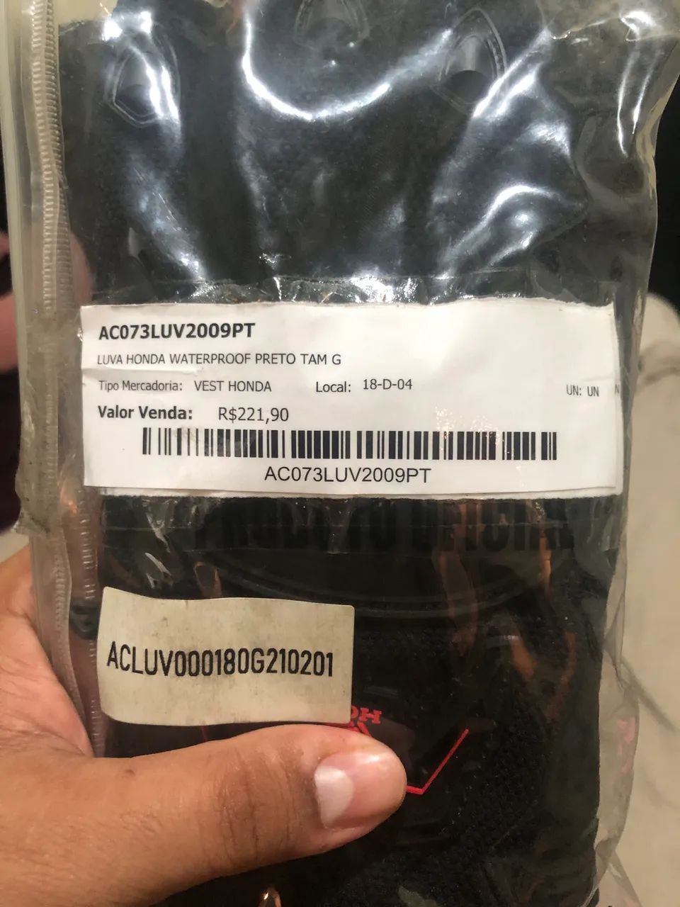 Luva de motoqueiro honda - Foto 3