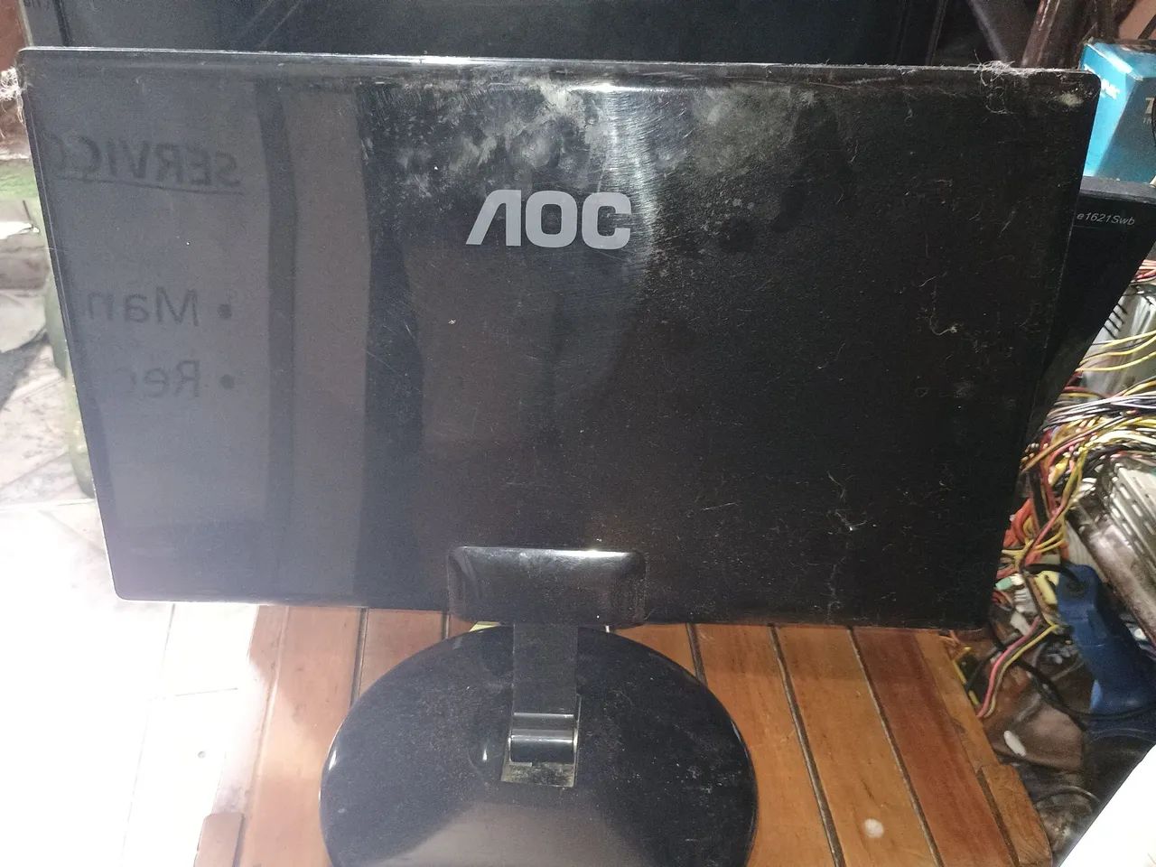 Tela led de monitor AOC e-943fwsk -18.5 polegadas  - Foto 3