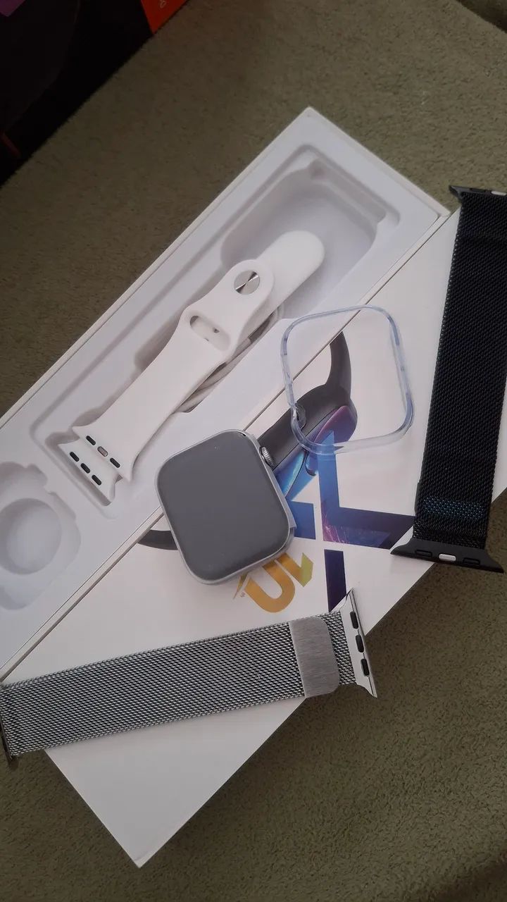 Relógio SmartWatch Barato Com 2 Pulseiras Extras - Foto 2