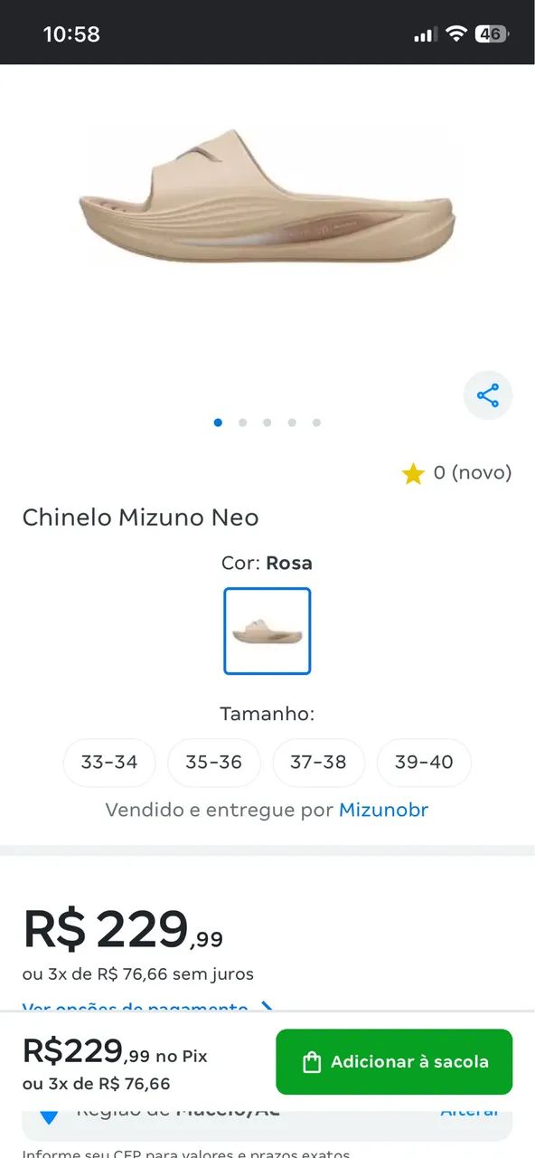 Chinelo / sandália mizuno neo - Foto 2