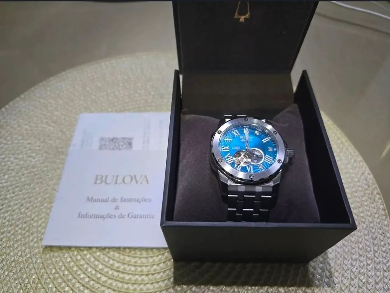 Relógio Bulova Marine Star Marc Anthony 98D184 Automático com Diamantes - Foto 3