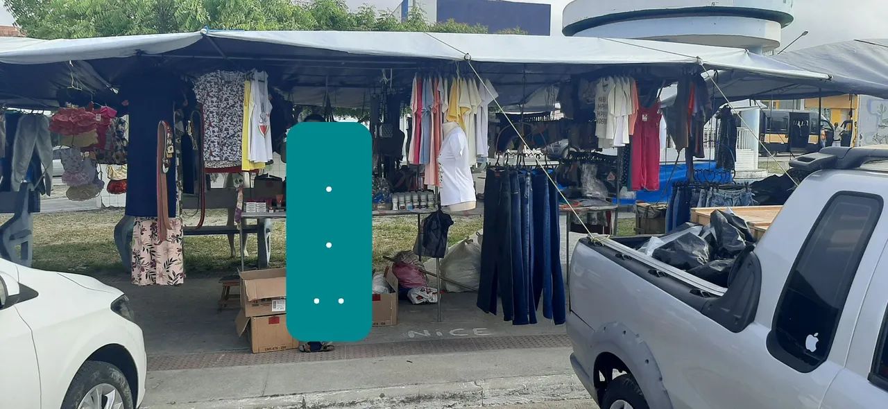 Banca de feira ferro 