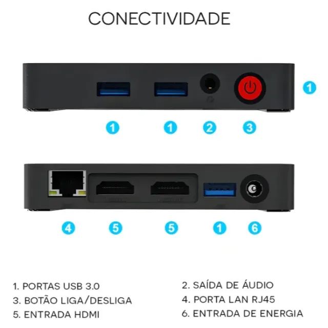 Mini Pc Beelink T4 Pro Intel Apollo Lake 64gb Emmc 4gb Ram - Foto 2