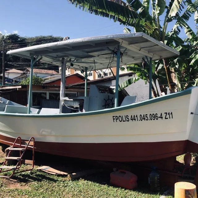 BARCO BATEIRA CHULAPA MADEIRA MOTOR 36HP - Foto 4