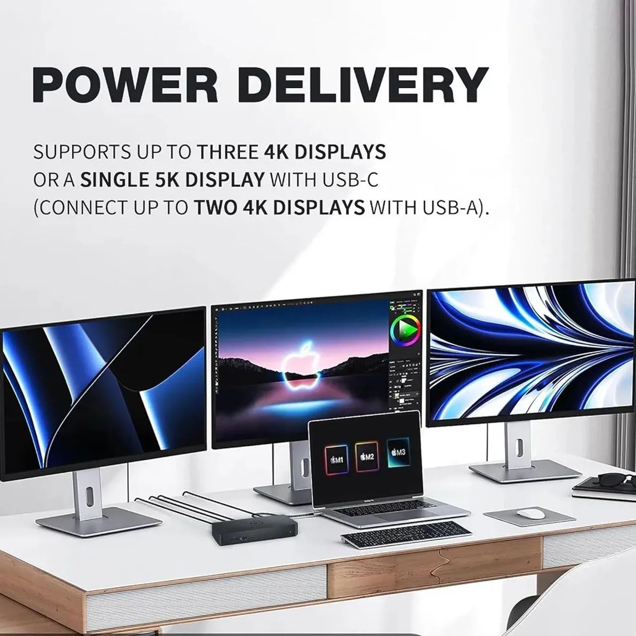Dock Station Dell D6000 com DisplayLink e Fonte 130w Original  - Foto 3