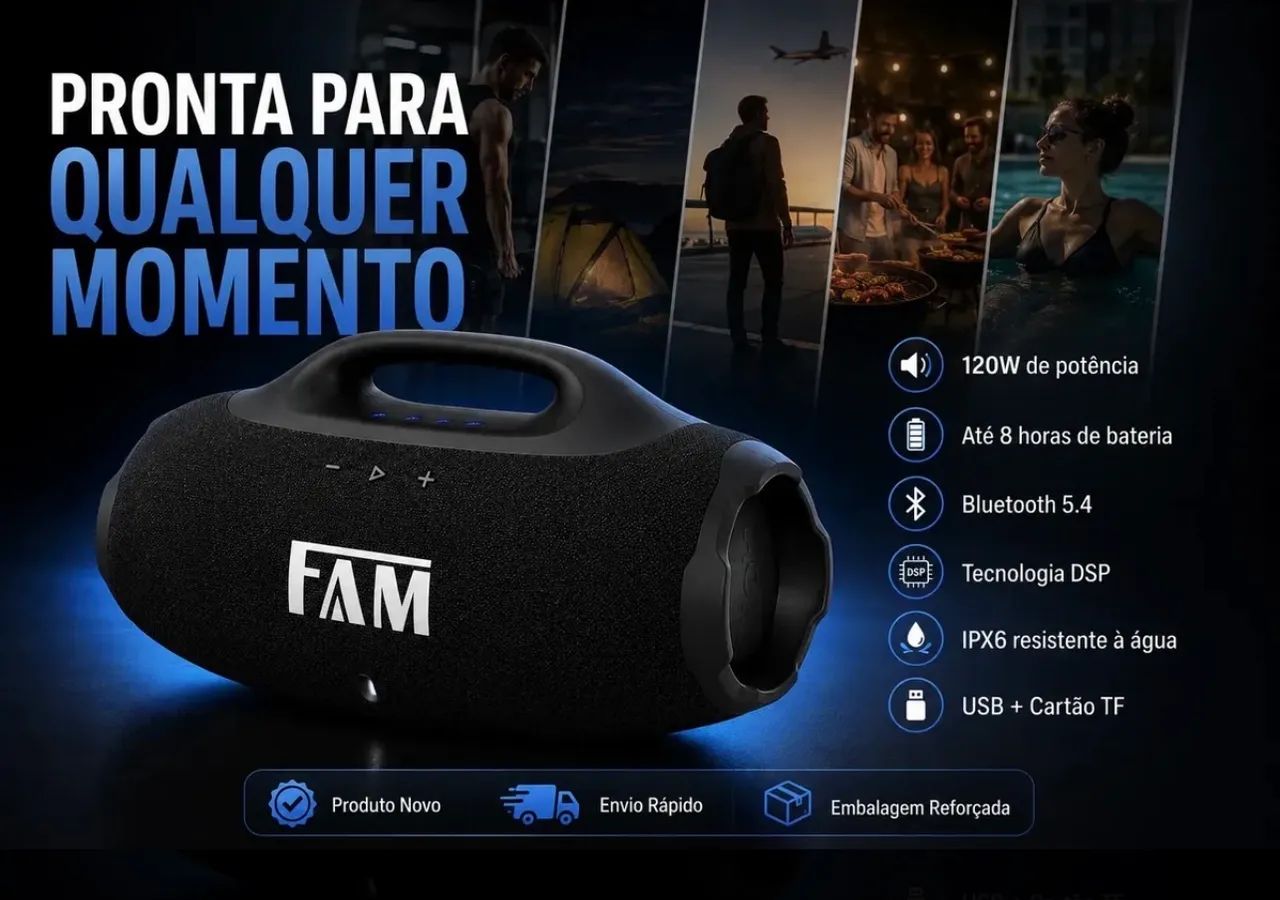 Caixa de som FAM 120w - Foto 2