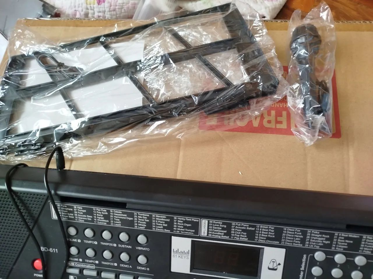 Teclado eletrônico Bdmusic BD 611 - Foto 2