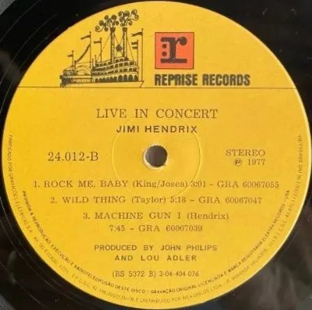 LP Jimi Hendrix - Live in Concert (1973) - Vinil - Foto 4