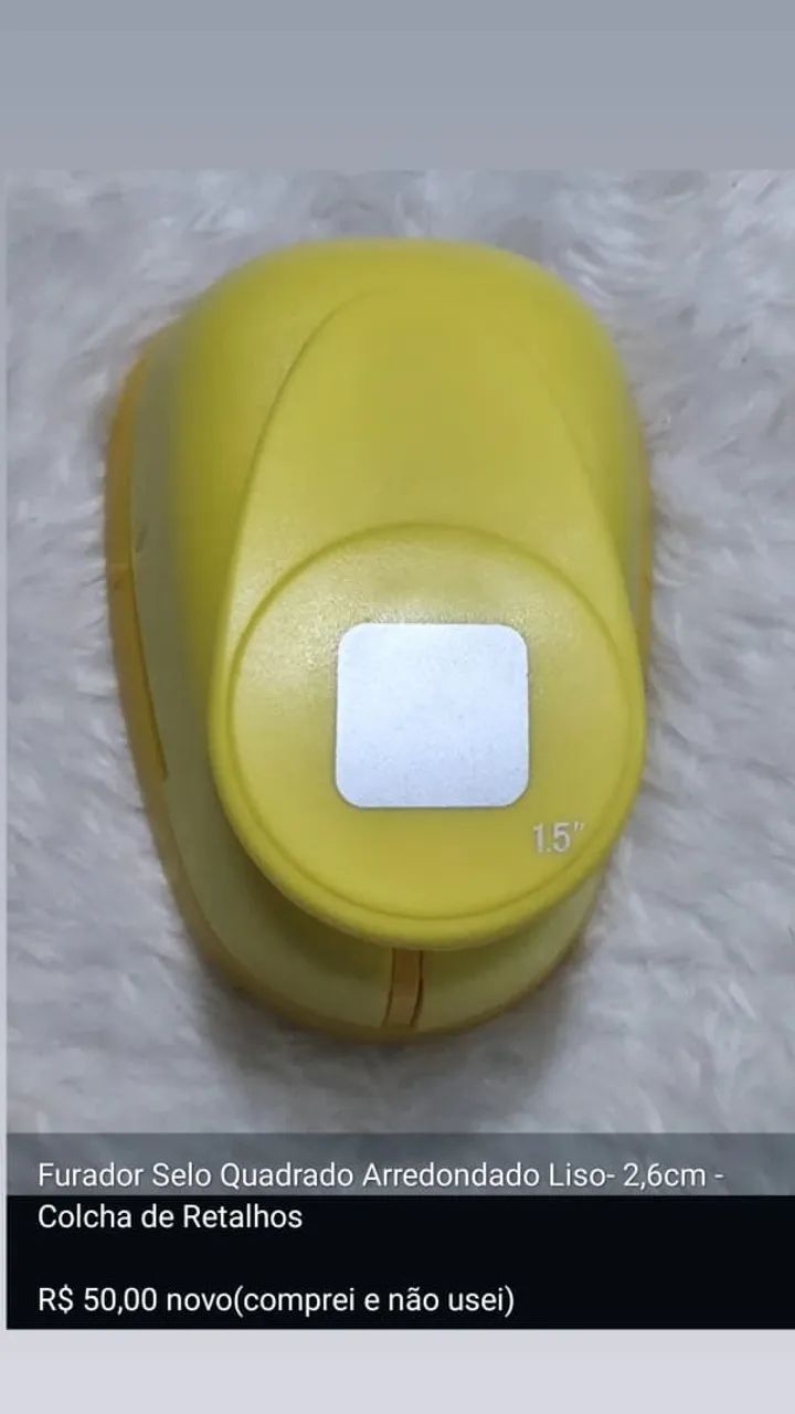 Smooth Round-Cornered Square Hole Punch - 2.6 cm