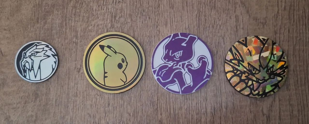 Moedas pokemon variadas! CHEQUE DESCRIÇÃO! - Foto 2