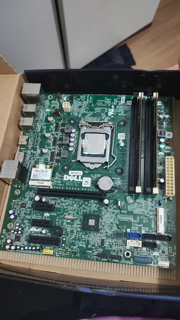 KIT PLACA MÃE PROCESSADOR E MEMORIAS RAM