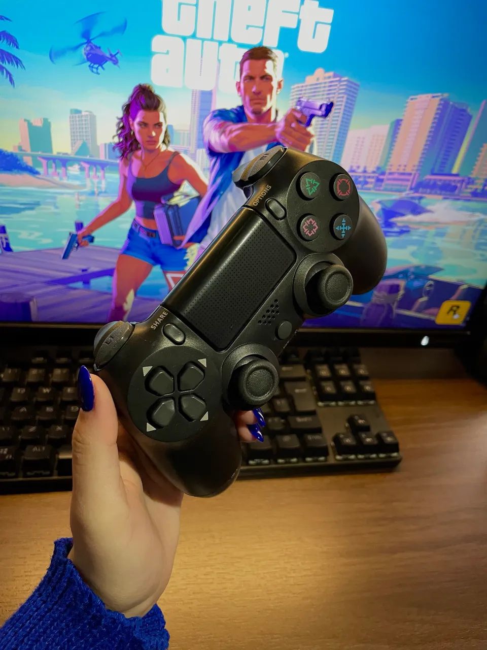 Controle para PS4, PC E MOBILE - Bluetooth - Foto 2