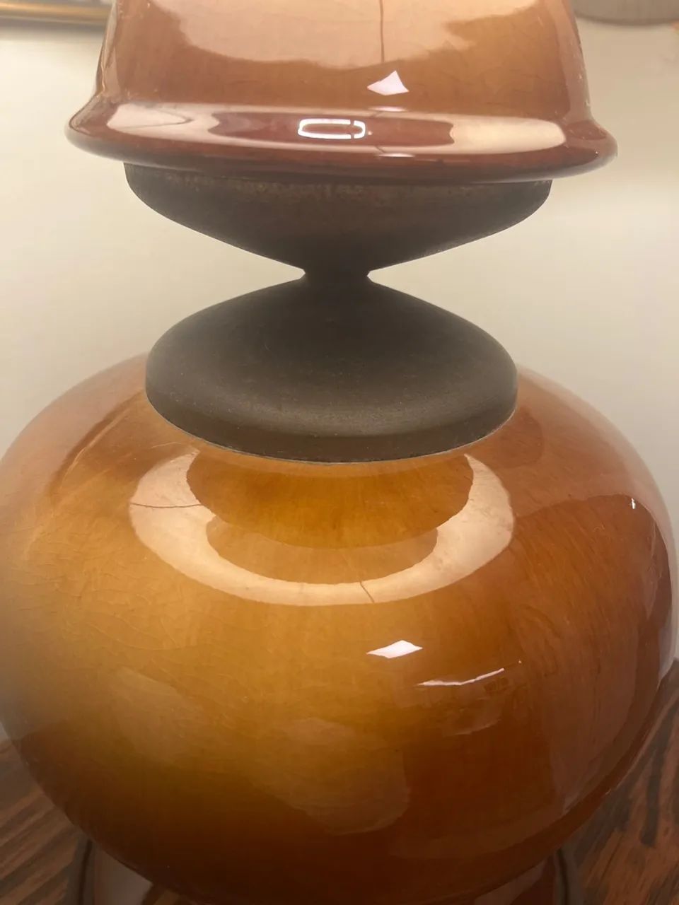 Abajur Cerâmica com Cúpula  - Foto 3