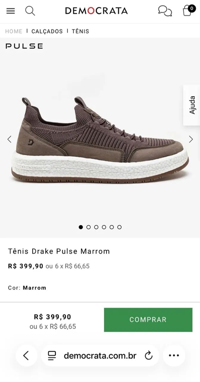 Tênis Drake Pulse Marrom - Foto 3
