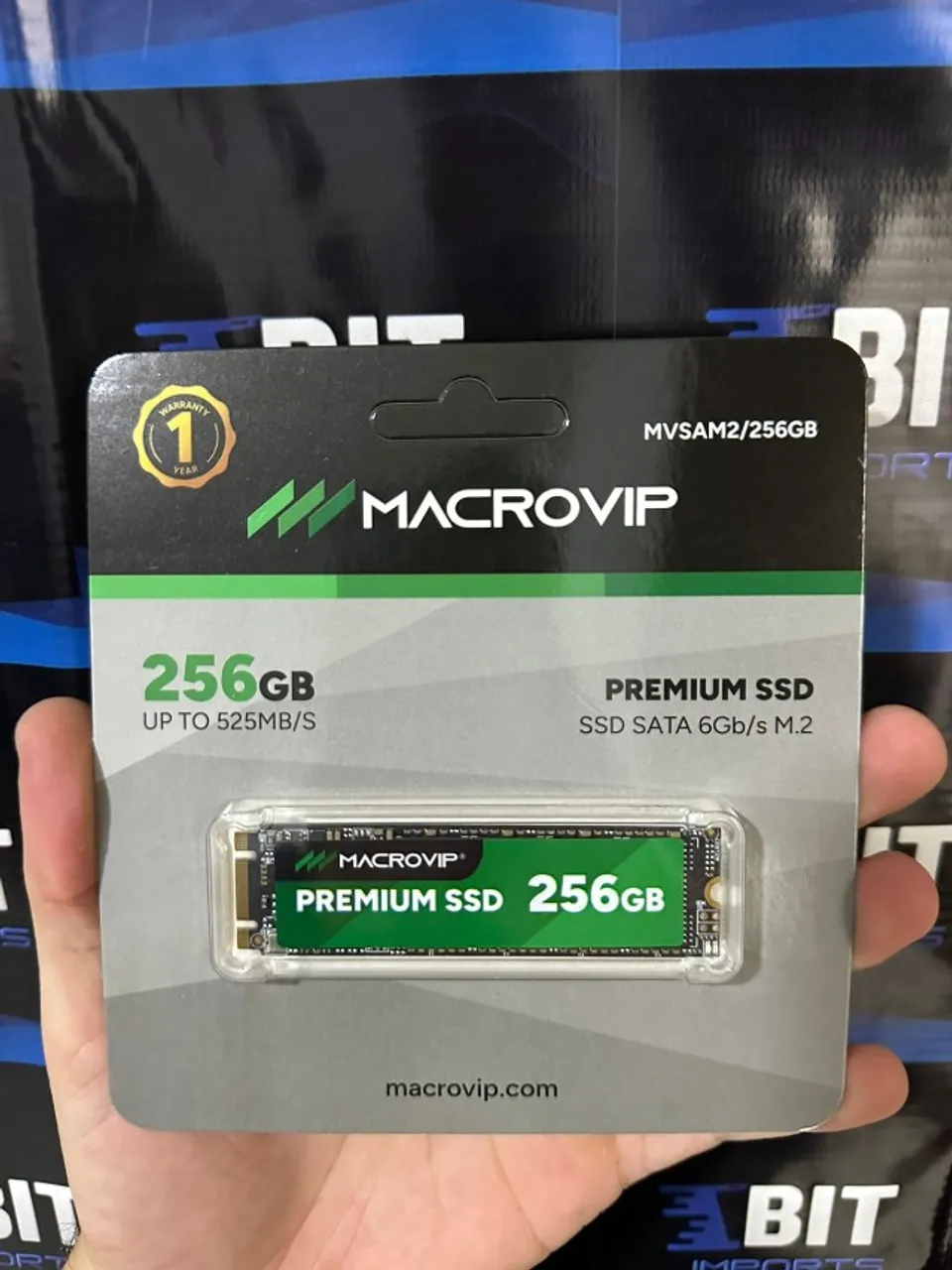 SSD M.2 Sata Macrovip 256GB | NGFF | Novo Lacrado - Armazenamento