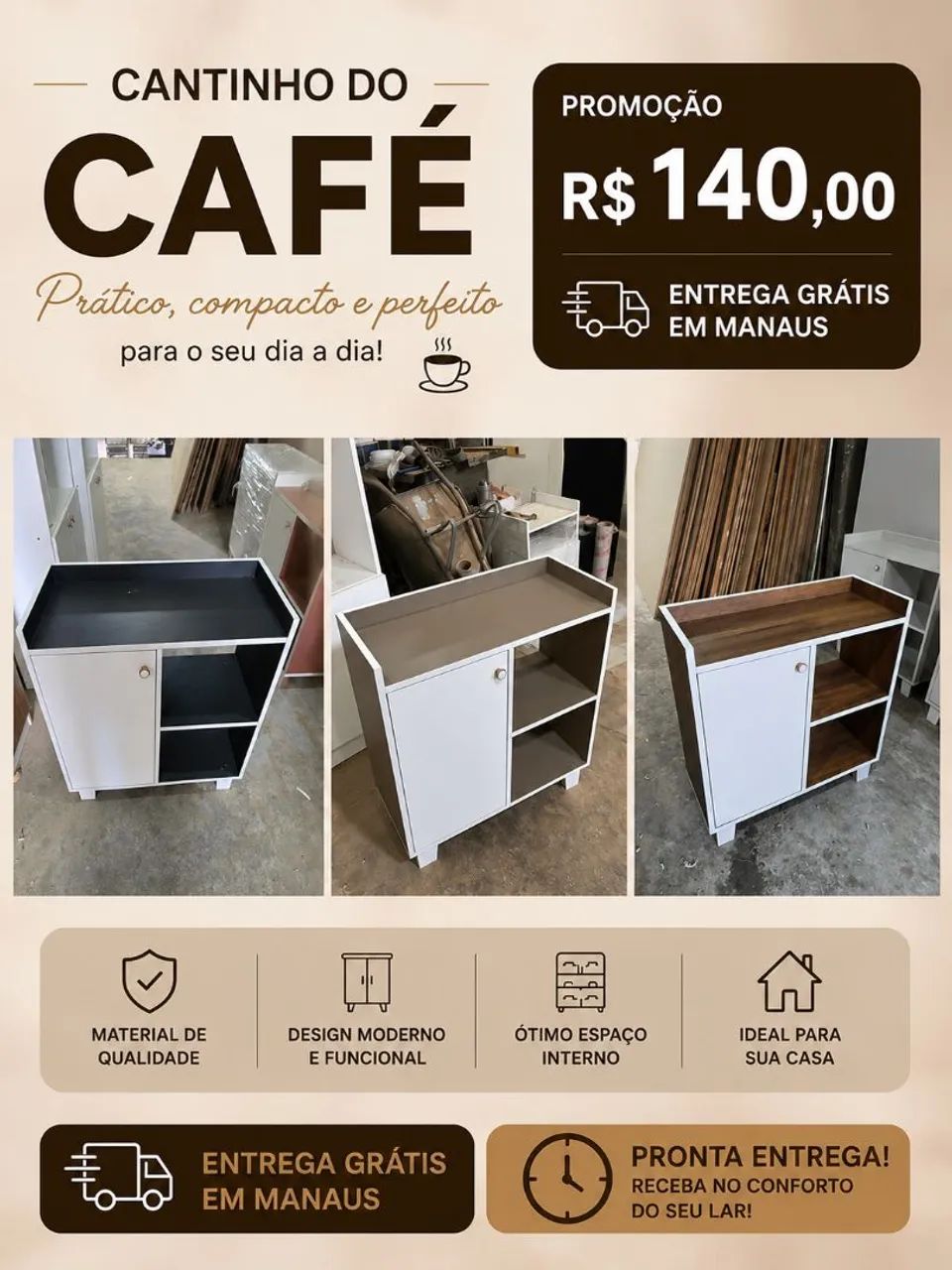 Cantinho do café em oferta apenas 140 entrega grátis 